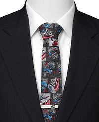 Marvel Men's Captain America Comic Tie