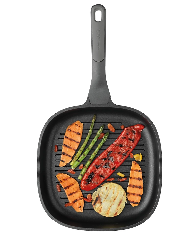 BergHOFF Leo Stone+ Nonstick Ceramic Grill Pan Recycled, 10.25"