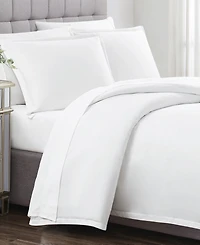 Charisma Solid 310 Thread Count Cotton Sateen Duvet Cover Set, King