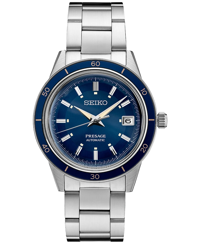 Seiko Men's Automatic Presage Stainless Steel Bracelet Watch 41mm
