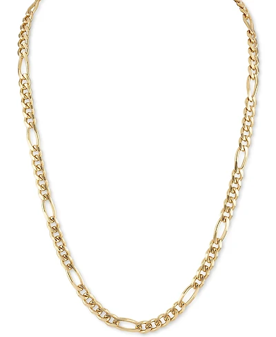 Esquire Men's Jewelry Cuban Figaro Link 22" Chain Necklace, Created for Macy's