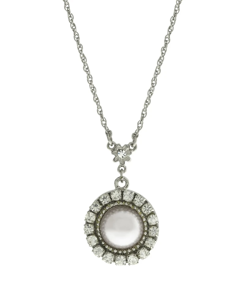 2028 Imitation Pearl Drop Necklace