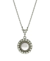 2028 Imitation Pearl Drop Necklace