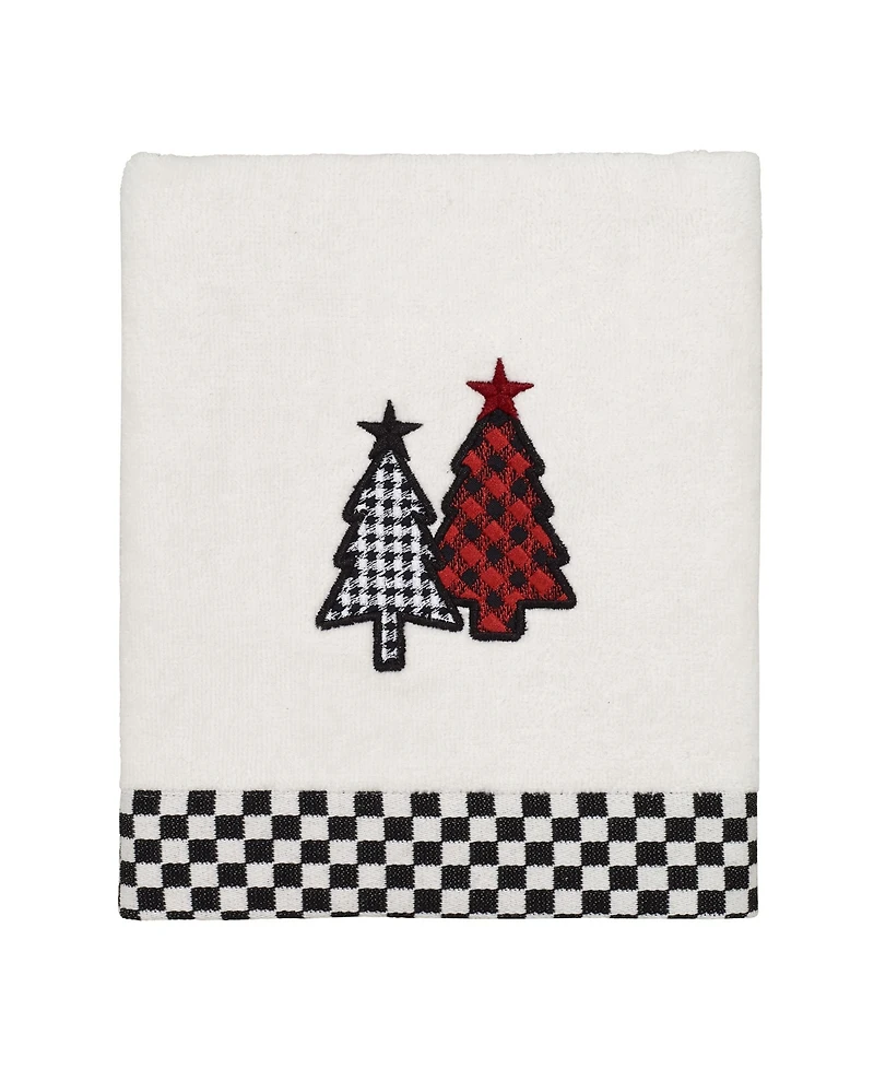 Avanti Tis the Season Holiday Plaid Cotton Hand Towel, 16" x 30"