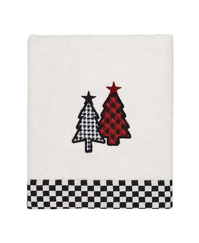 Avanti Tis the Season Holiday Plaid Cotton Hand Towel, 16" x 30"