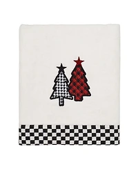 Avanti Tis the Season Holiday Plaid Cotton Hand Towel, 16" x 30"