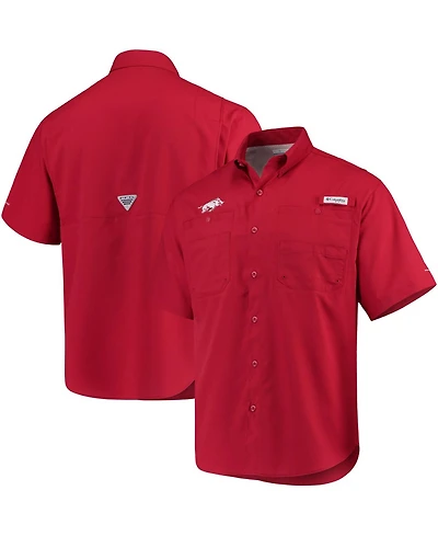 Men's Columbia Cardinal Arkansas Razorbacks Pfg Tamiami Shirt