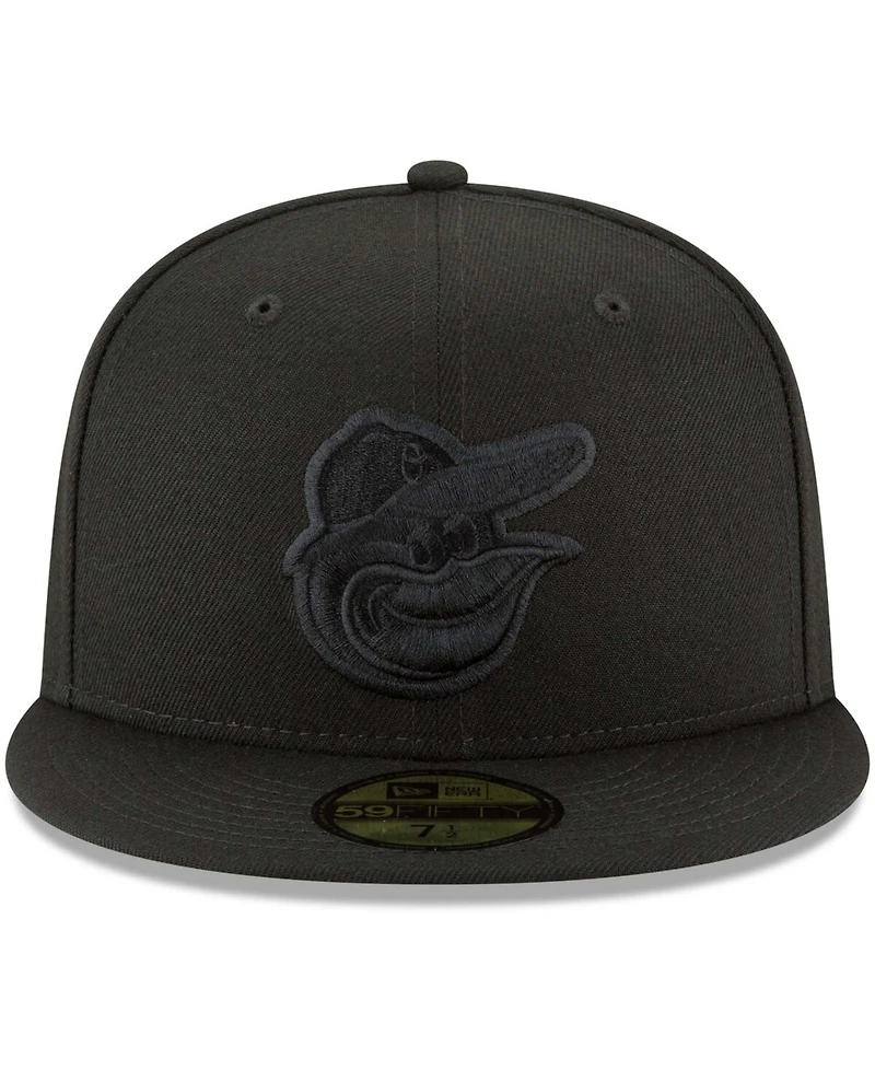 Men's Black Baltimore Orioles Primary Logo Basic 59FIFTY Fitted Hat