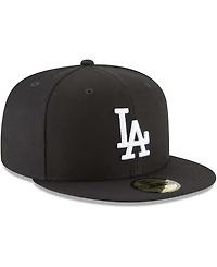 Men's Black Los Angeles Dodgers 59FIFTY Fitted Hat
