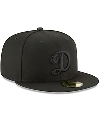 Men's Black Los Angeles Dodgers Secondary Logo Basic 59FIFTY Fitted Hat