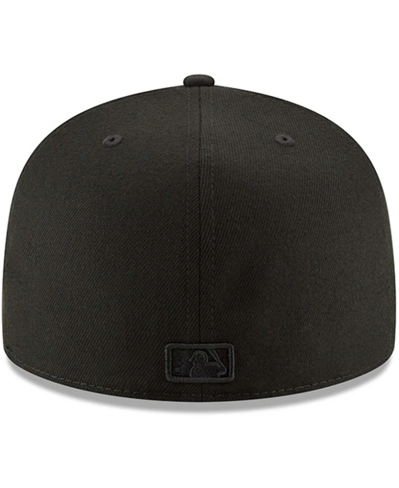 Men's Black New York Mets Primary Logo Basic 59FIFTY Fitted Hat