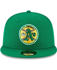 Men's Green Oakland Athletics Cooperstown Collection Wool 59FIFTY Fitted Hat