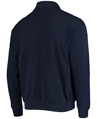 Men's Big and Tall Navy Gonzaga Bulldogs Tortugas Logo Quarter-Zip Jacket