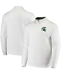 Men's White Michigan State Spartans Tortugas Logo Quarter-Zip Jacket
