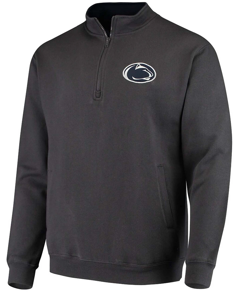Men's Charcoal Penn State Nittany Lions Tortugas Logo Quarter-Zip Jacket