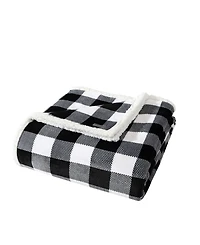 Eddie Bauer Cabin Plaid Ultra Soft Plush Fleece Reversible Blanket, King