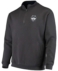 Men's Charcoal UConn Huskies Tortugas Logo Quarter-Zip Jacket