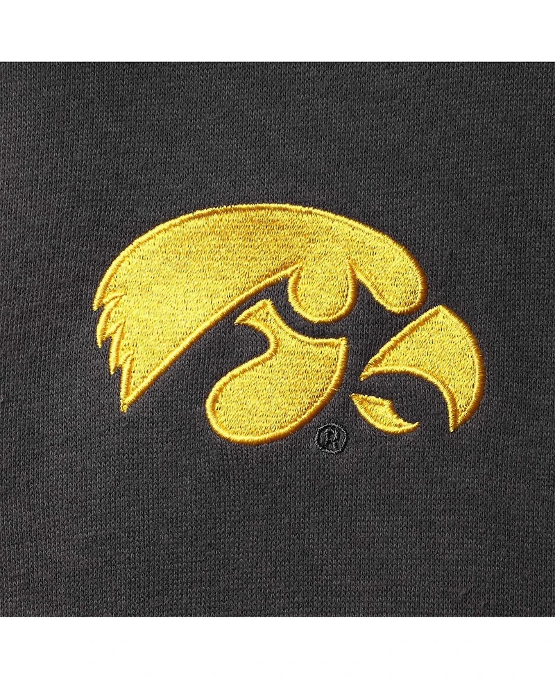 Men's Charcoal Iowa Hawkeyes Tortugas Logo Quarter-Zip Jacket