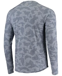 Men's Navy New England Patriots Camo Performance Long Sleeve T-shirt