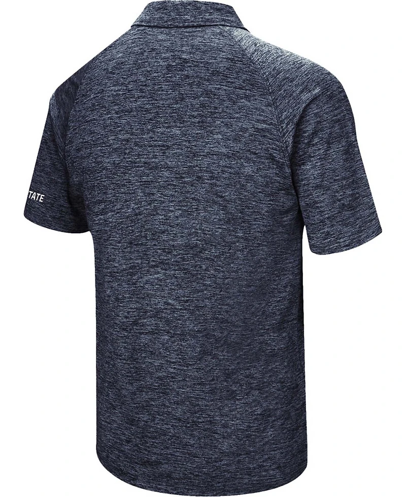 Men's Heather Navy Penn State Nittany Lions Down Swing Polo Shirt