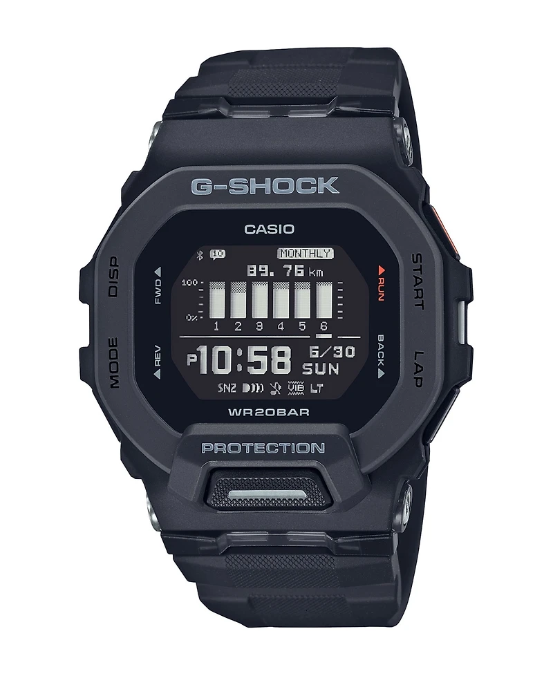 G-Shock Men's Step Tracker Black Resin Watch 49.4mm