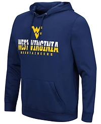 Men's Navy West Virginia Mountaineers Lantern Pullover Hoodie