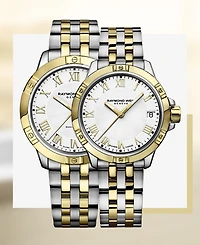 Raymond Weil Men's Swiss Tango Two-Tone Pvd Stainless Steel Bracelet Watch 41mm 8160-stp-00308
