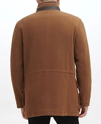 Cole Haan Men's Wool Plush Car Coat