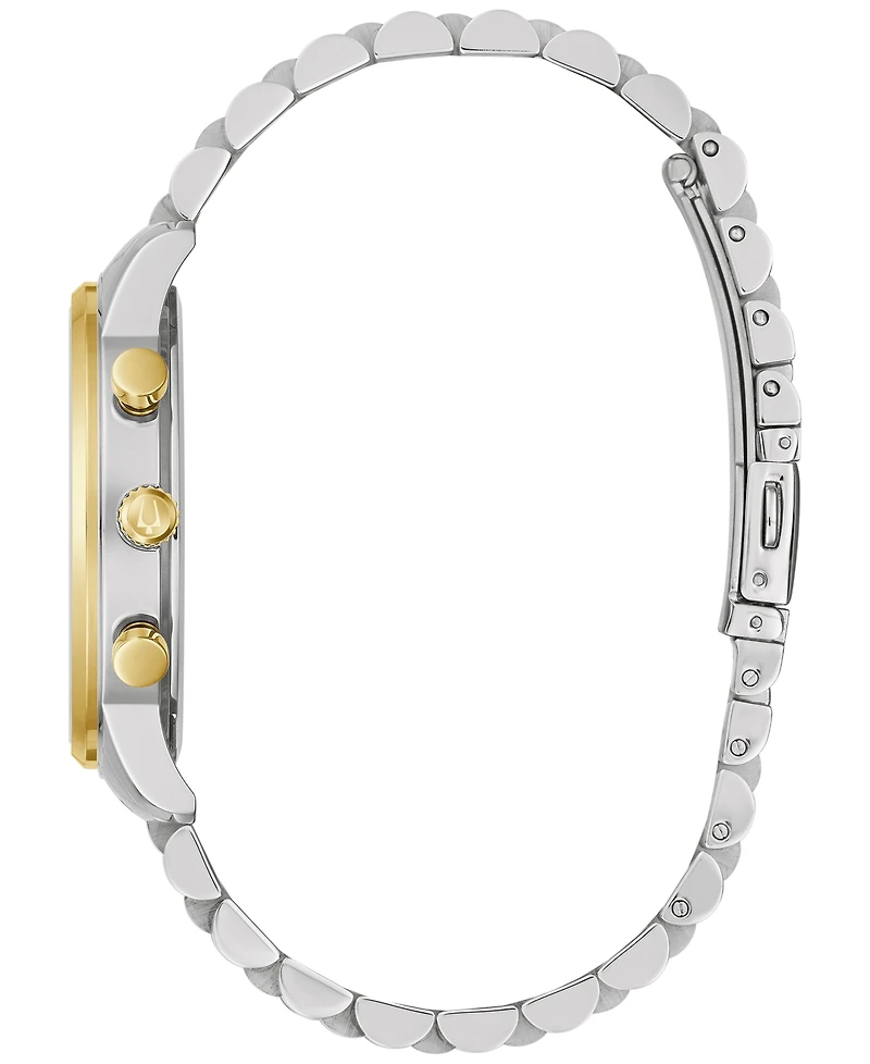 Bulova Men's Classic Chronograph Two-Tone Stainless Steel Bracelet Watch 41mm, Created for Macy's