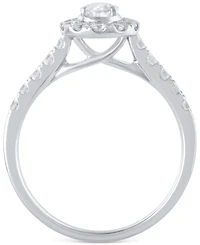 Diamond Oval Halo Bridal Set (1 ct. t.w.) in 14k White or Yellow Gold