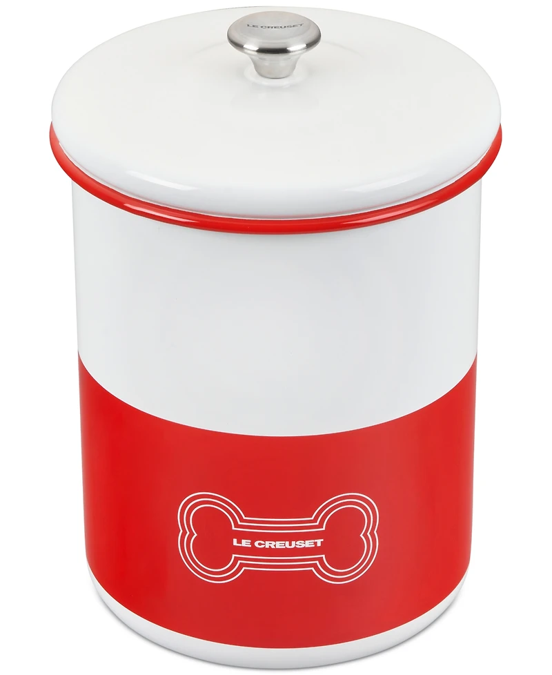 Le Creuset 4.25 Quart Enamel on Steel Pet Treat Jar with Lid