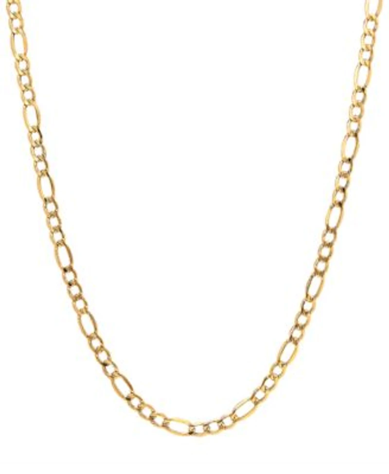 Italian Gold Figaro Link Chain 5 3 4mm Necklace Collection In 14k Gold