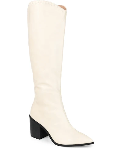 Journee Collection Women's Daria Extra Wide Calf Western Boots