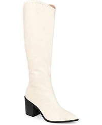 Journee Collection Women's Daria Extra Wide Calf Western Boots