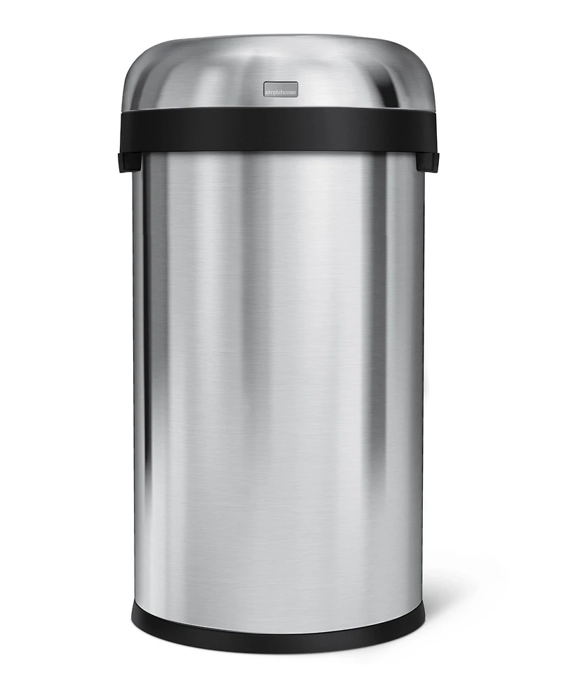 simplehuman 60L Round Bullet Open Top Commercial Trash Can