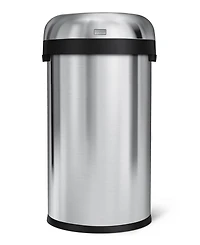 simplehuman 60L Round Bullet Open Top Commercial Trash Can