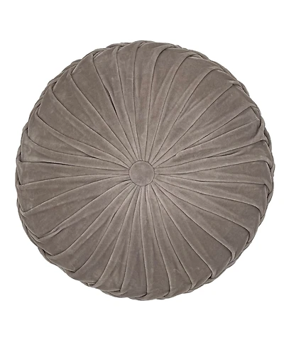 Mod Lifestyles Button Tufted Velvet Decorative Pillow, 16" Round