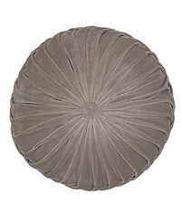 Mod Lifestyles Button Tufted Velvet Decorative Pillow, 16" Round