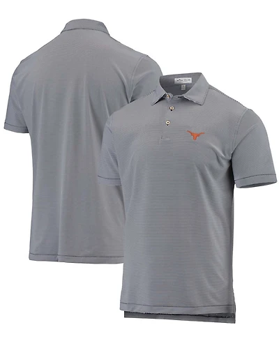 Men's Peter Millar Navy Texas Longhorns Jubilee Stripe Polo Shirt