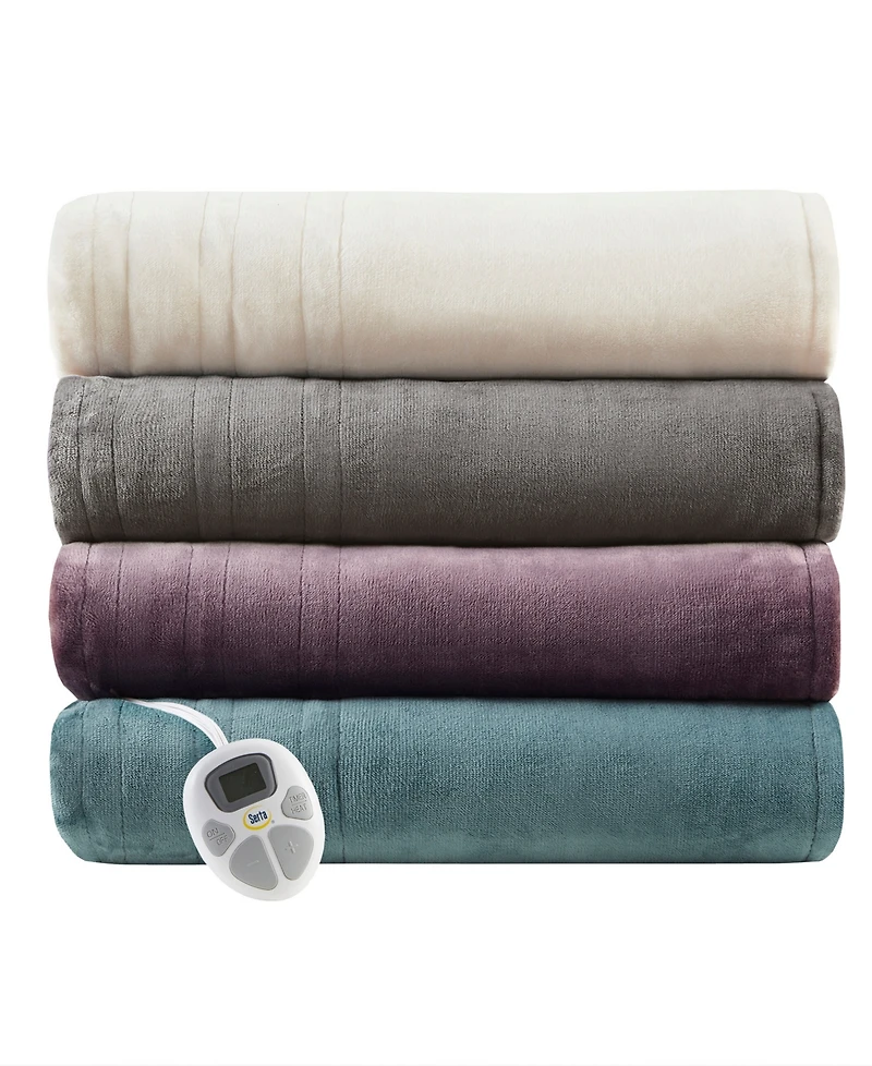Serta Electric Plush Blanket, Queen