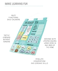 The Peanutshell Children's Learning Calendar, Teal