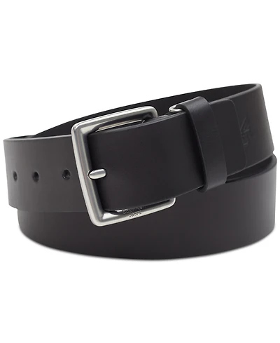 Calvin Klein Jeans Men's Leather Belt with Keeper Ring
