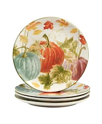 Certified International Autumn Harvest Dinner Plate, Set of 4