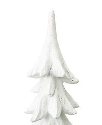 Glitzhome Resin Christmas Table Tree Decor, 14.75"