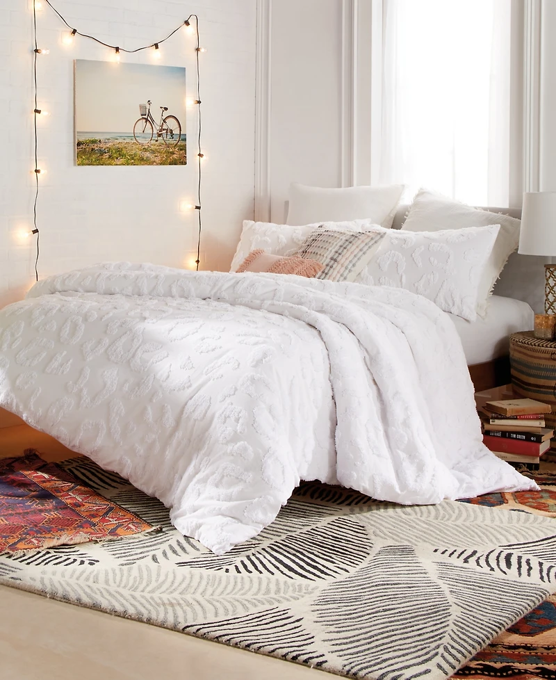 Peri Home Chenille Leopard 3-Pc. Comforter Set, King