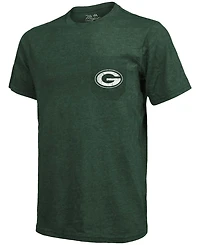 Green Bay Packers Tri-Blend Pocket T-shirt - Heathered