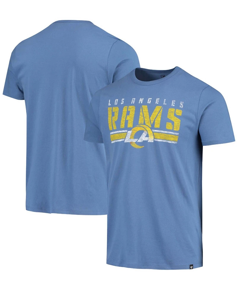Men's Heathered Royal Los Angeles Rams Stripe Thru Franklin T-shirt