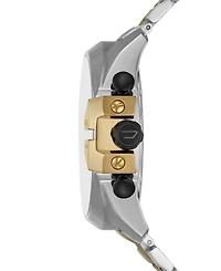 Diesel Men's Mega Chief Chronograph Two-Tone Stainless Steel Bracelet Watch, 51mm