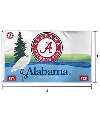 Multi Alabama Crimson Tide Alabama State License Plate One-Sided 3' x 5' Flag