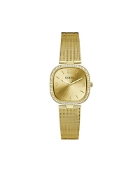 Guess Women's Gold-Tone Stainless Steel Mesh Bracelet Watch 32mm